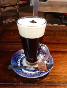 Classic Irish Coffee... Paddy's Irish Whiskey, freshly ground coffee and fresh cream