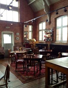 Section in front of bar