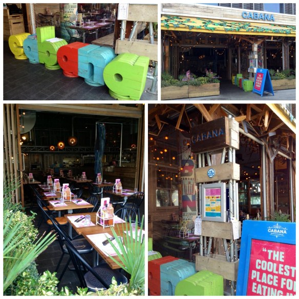 Collage Cabana Outside