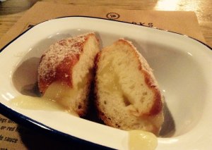 Apple puree doughnut