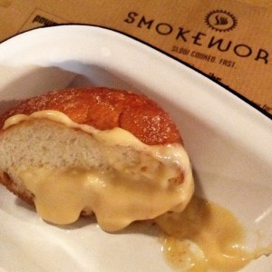 Peanut butter custard doughnut