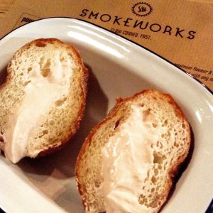 Strawberry cheesecake donut