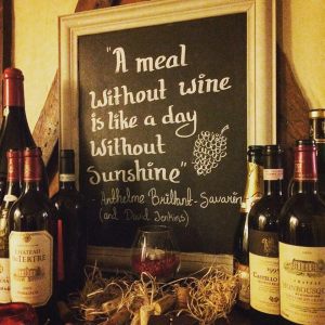 The Chequers Wine Sign