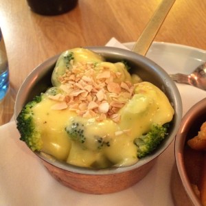 Flitch of Bacon broccoli hollandaise