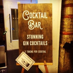 Gin Festival Cocktail Bar Sign