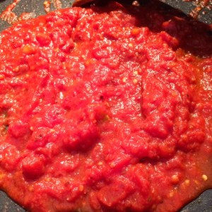 Pasta Norma tomato sauce