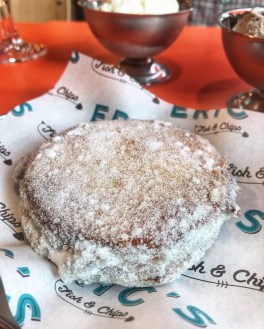 Eric's Fish & Chips St Ives Cambridgeshire fried jam sandwich