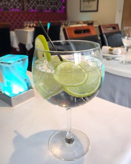 Prana Indian Restaurant Cambridge gin and tonic