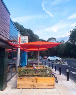 Eric's Fish & Chips St Ives dog friendly