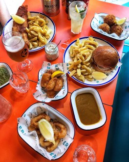 Eric's Fish & Chips St Ives Cambridgeshire table