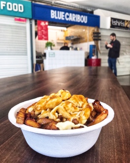 Blue Caribou Snack Bar Manchester traditional poutine