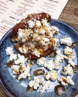 Salted caramel deep fried bao Chi restaurant The Grafton Cambridge