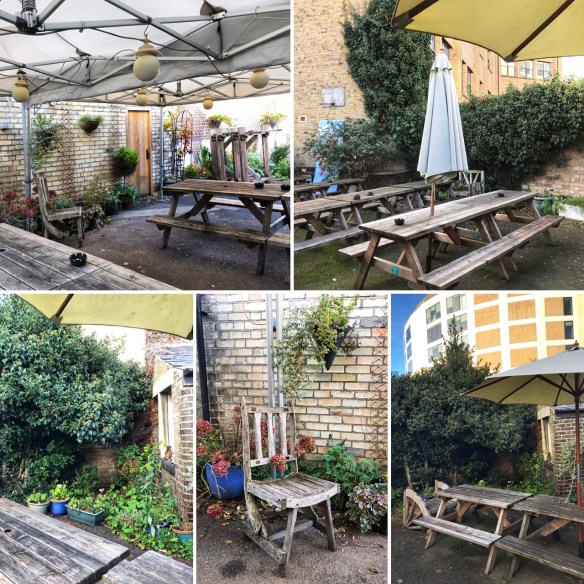 The Flying Pig Cambridge collage garden