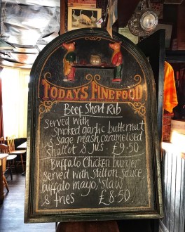 The Flying Pig Cambridge specials board