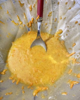 Carrot muffin batter