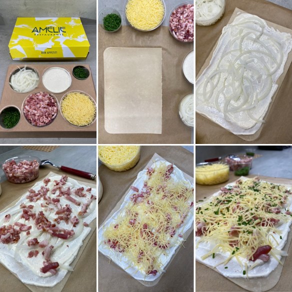 Amelie Flam-kuche Flatpack collage