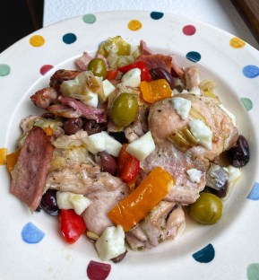 OliveOlive That Chicken And Olive Thing plate