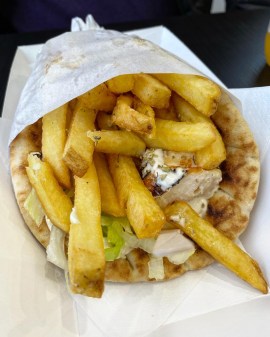 Hungrill Cambridge chicken souvlaki wrap