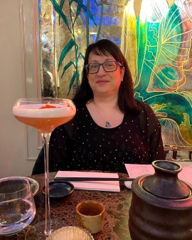 Cocktail at Kibou restaurant in Cambridge