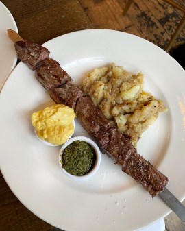 Chapel Market Kitchen London beef skewer
