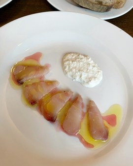 Chapel Market Kitchen London cured kingfish