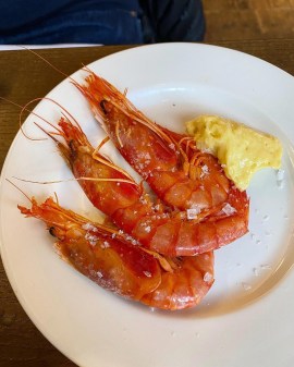 Chapel Market Kitchen London red prawns